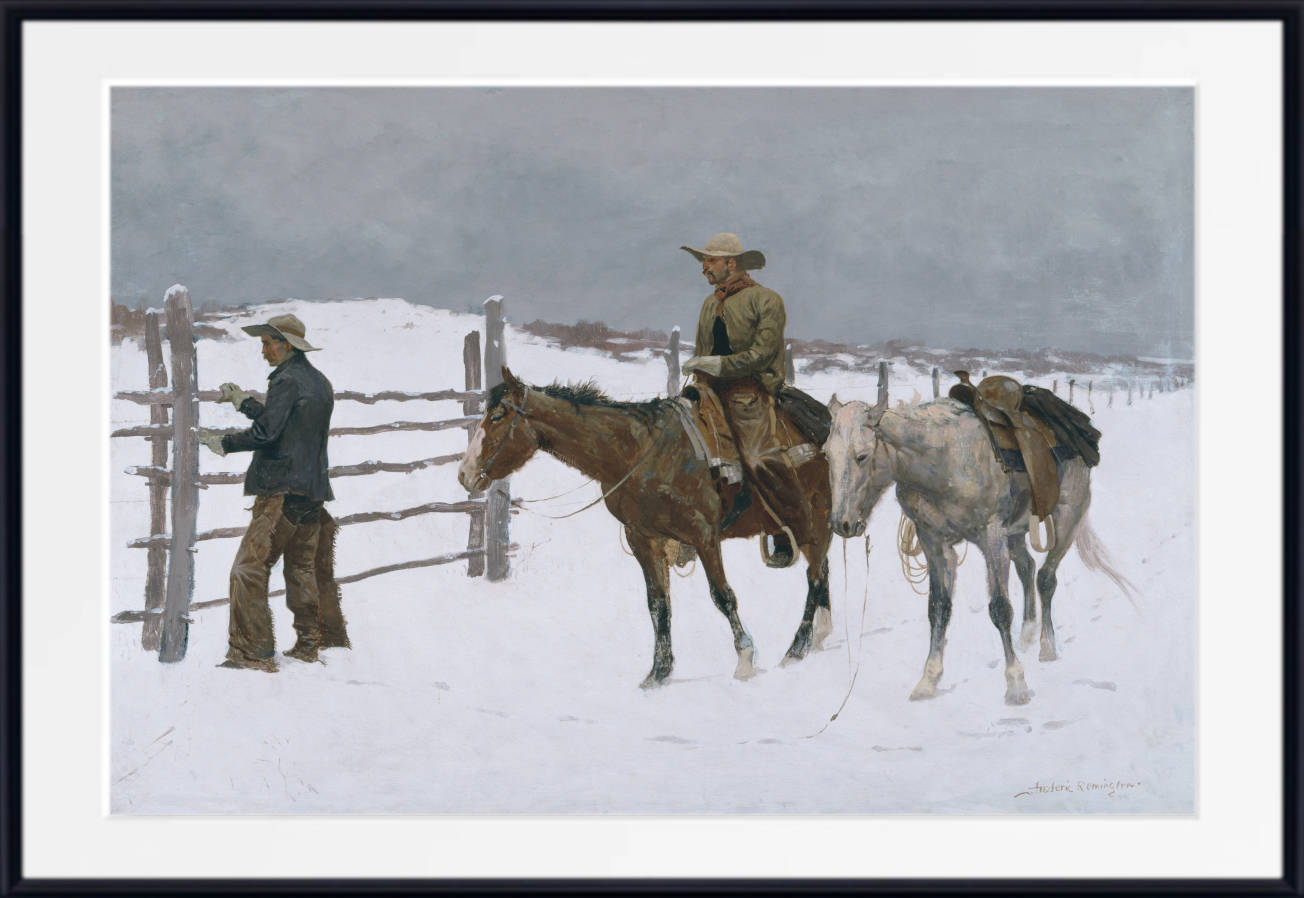 Frederic Remington, Fine Art Print : The Fall of the Cowboy