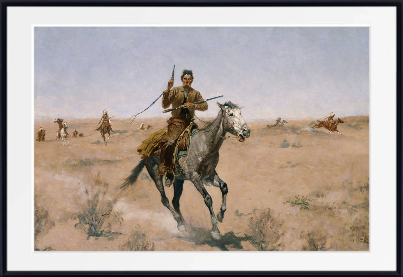 Frederic Remington, Fine Art Print : The Flight