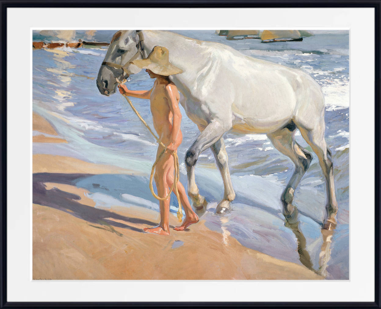 Joaquín Sorolla Print, The Horse’s Bath