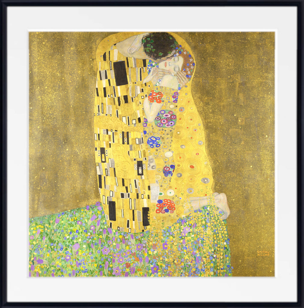Gustav Klimt Fine Art Print, The Kiss