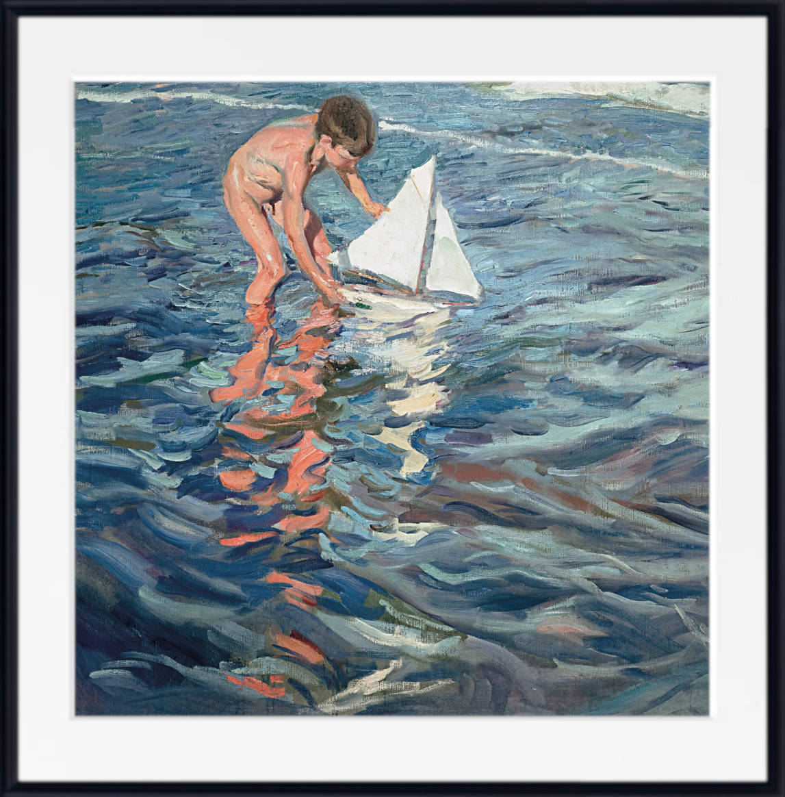 Joaquín Sorolla Print, The Little Sailing Boat