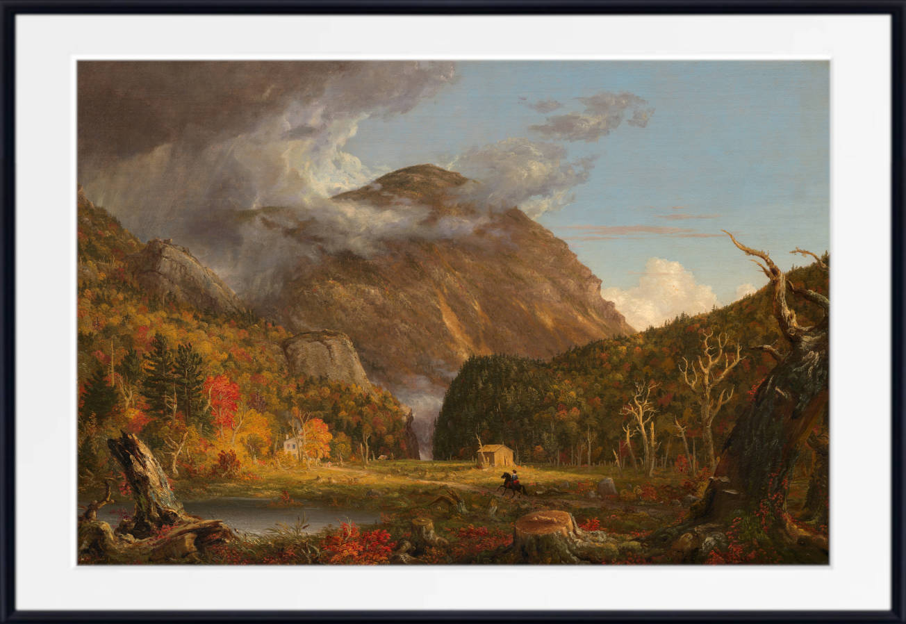 【額装済み・限定版画】　Fontaine de Vaucluse（3/600） Thomas Cole Fine Art, The Fountain of Vaucluse, French landscape