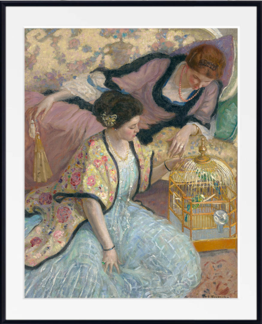 Frederick Carl Frieseke Prints, The Parrots (circa 1910)