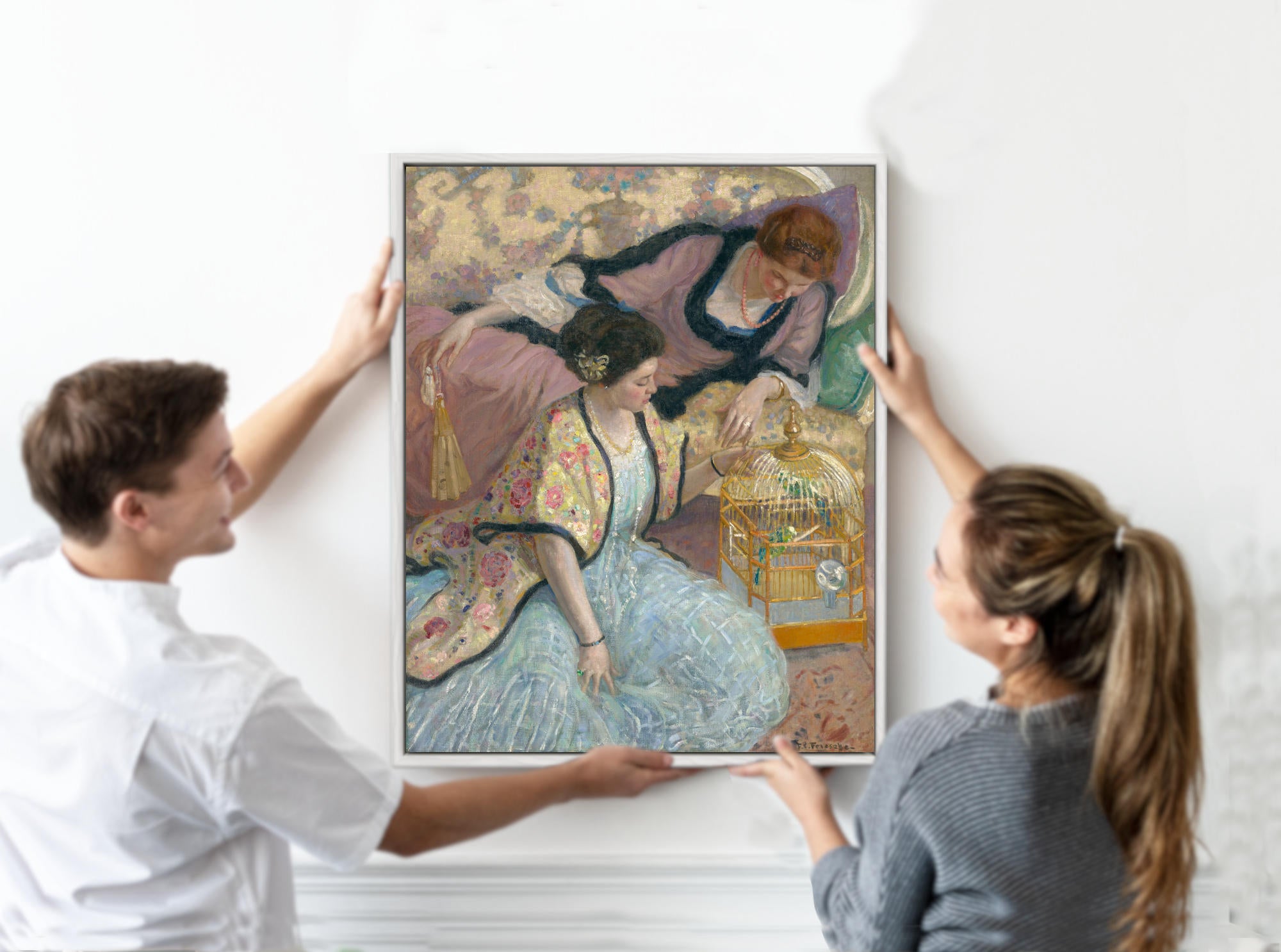 Frederick Carl Frieseke Prints, The Parrots (circa 1910)