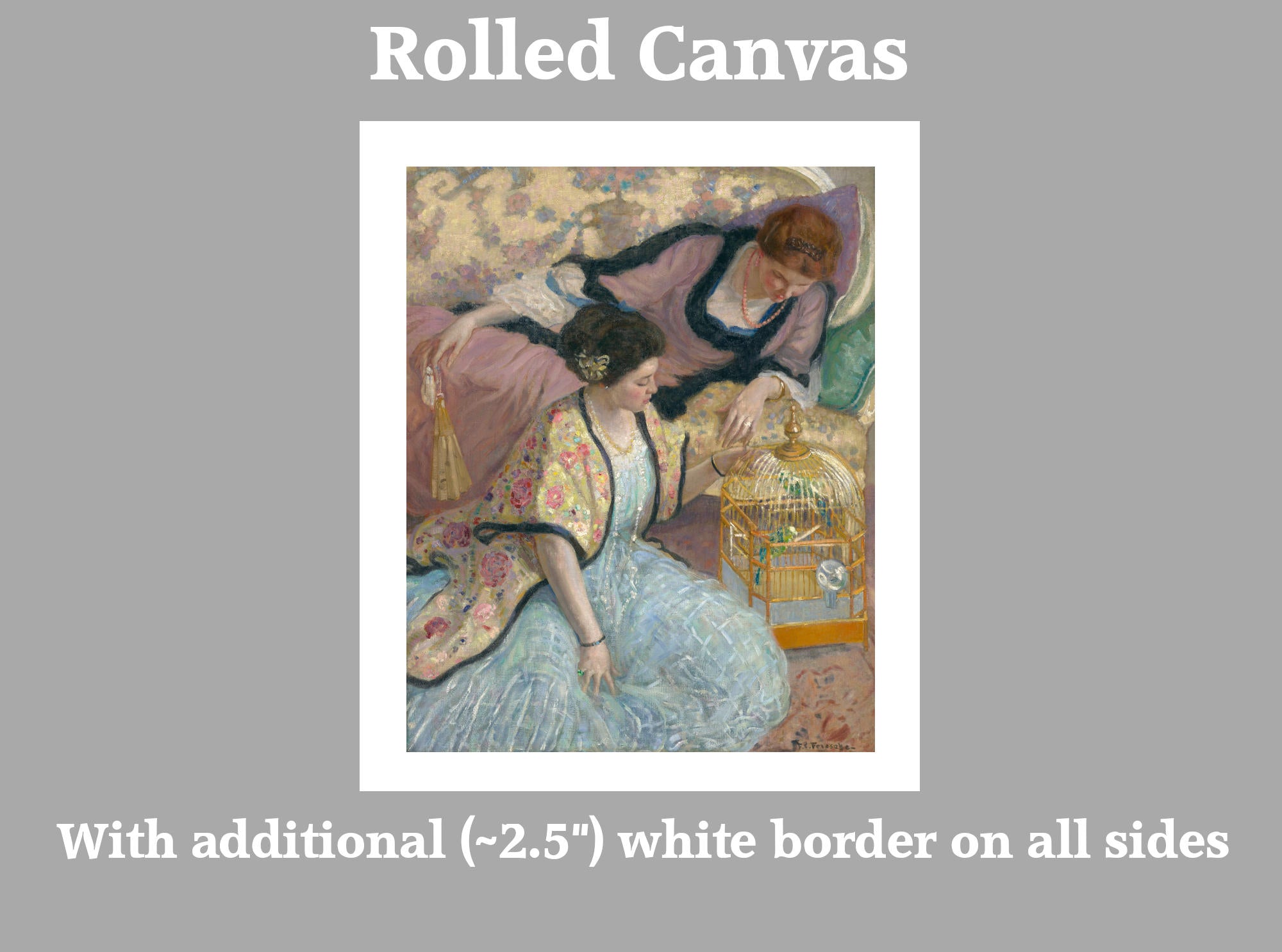 Frederick Carl Frieseke Prints, The Parrots (circa 1910)