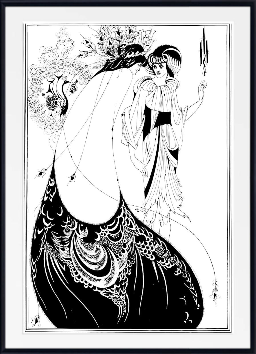 The Peacock Skirt by Aubrey Beardsley – Art Nouveau Prints