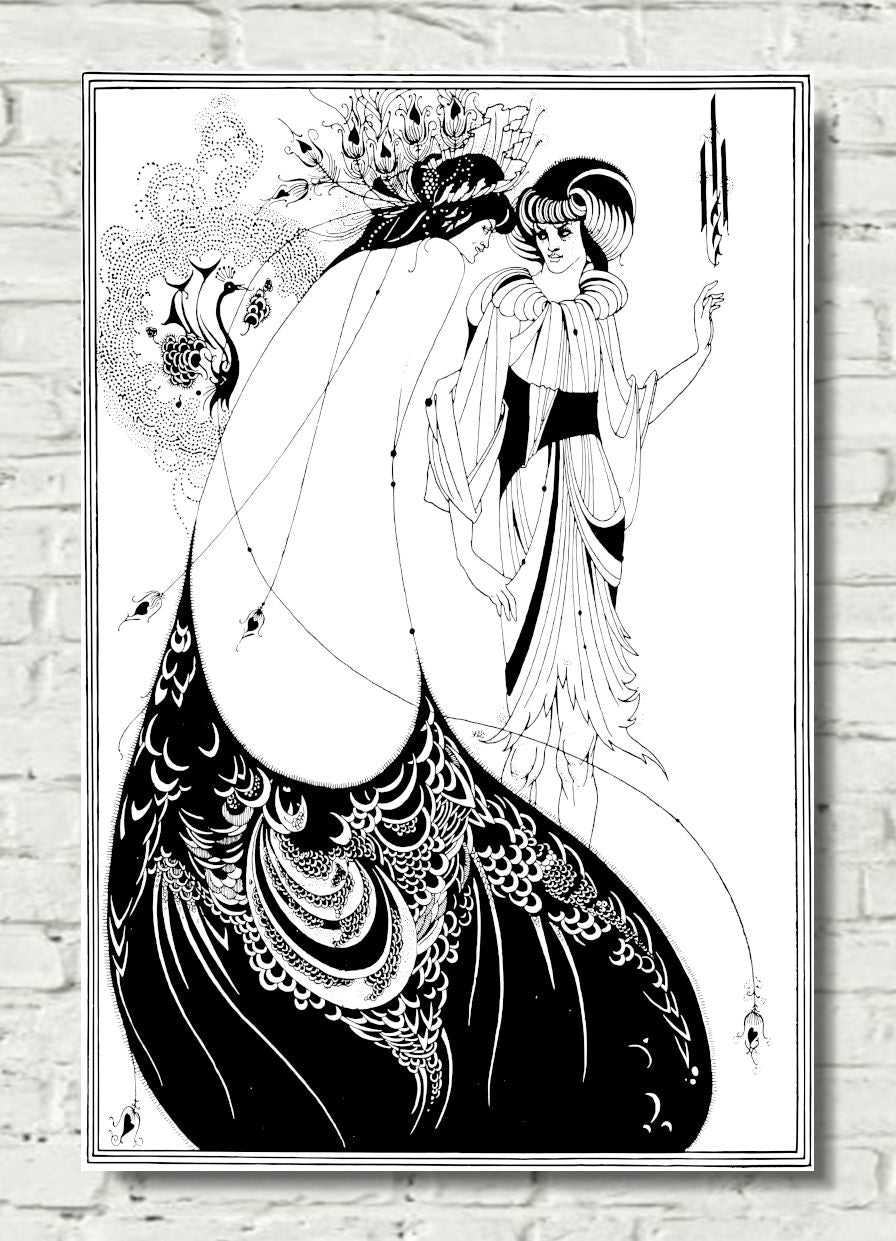 The Peacock Skirt by Aubrey Beardsley – Art Nouveau Prints