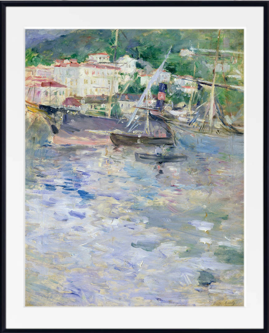 Berthe Morisot, French Fine Art Print : The Port of Nice