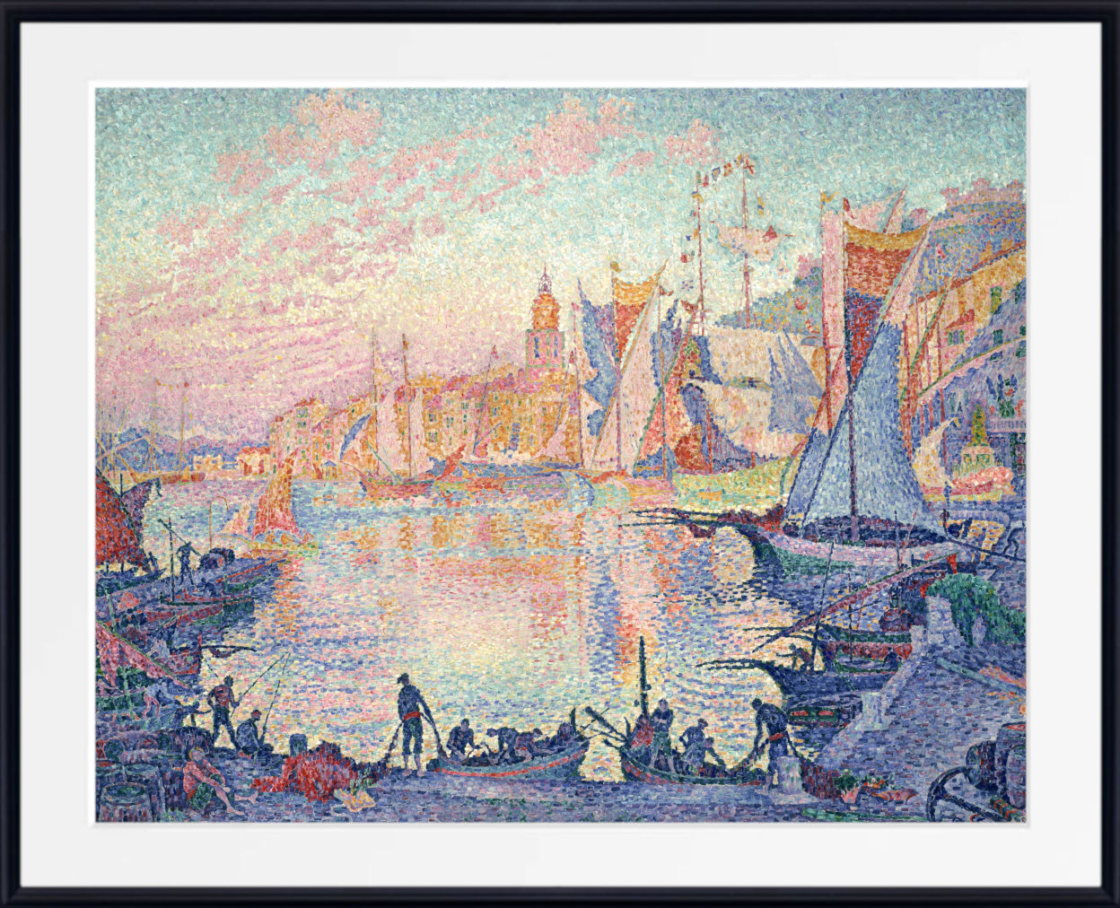 Paul Signac Fine Art Print, The Port of Saint-Tropez