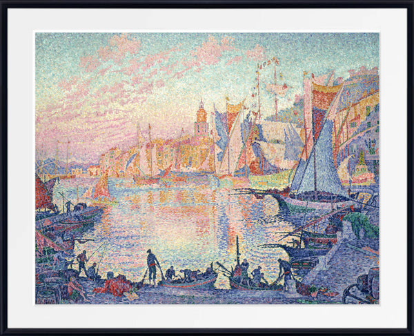 Paul Signac Fine Art Print, The Port of Saint-Tropez