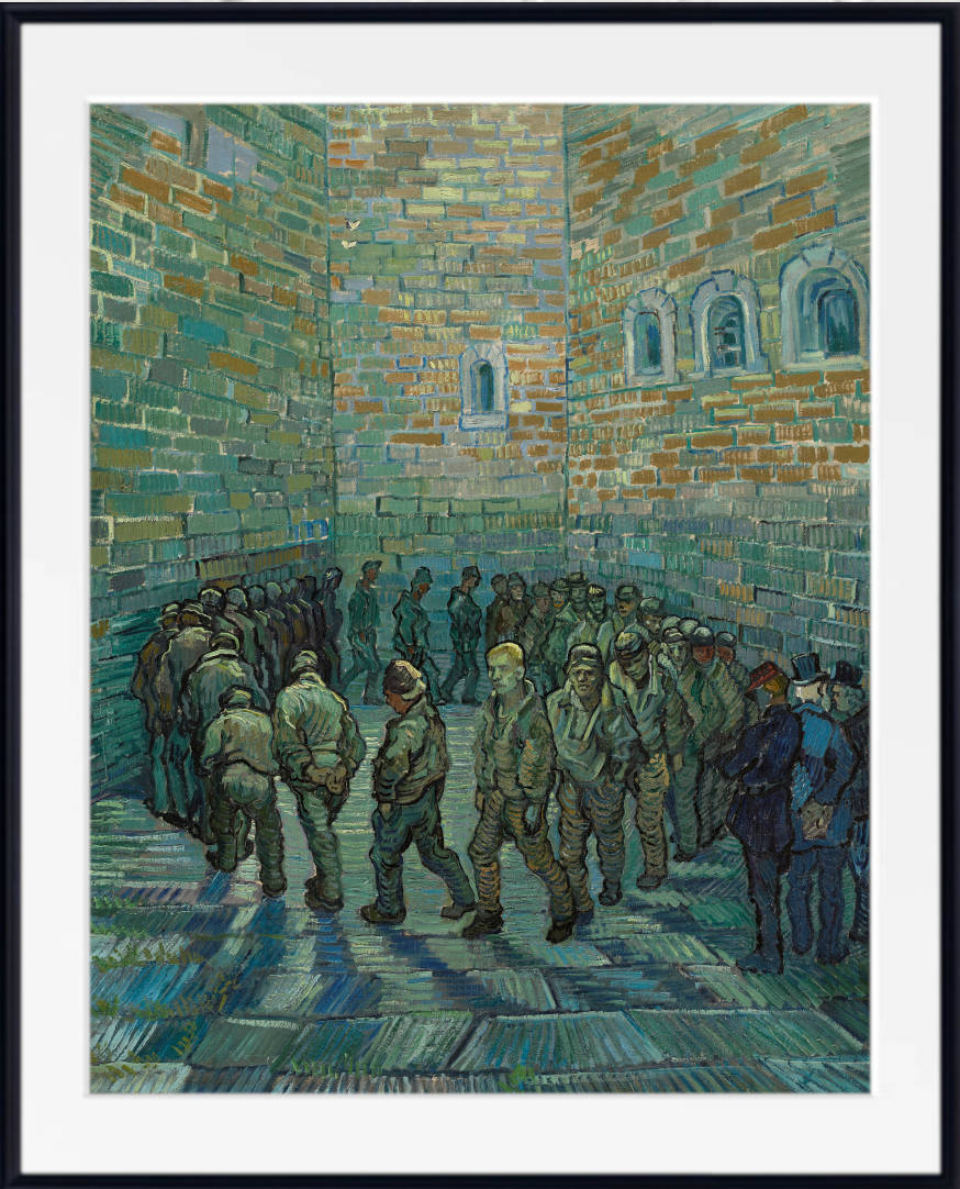 The Prison Courtyard, Vincent Van Gogh Fine Art Print