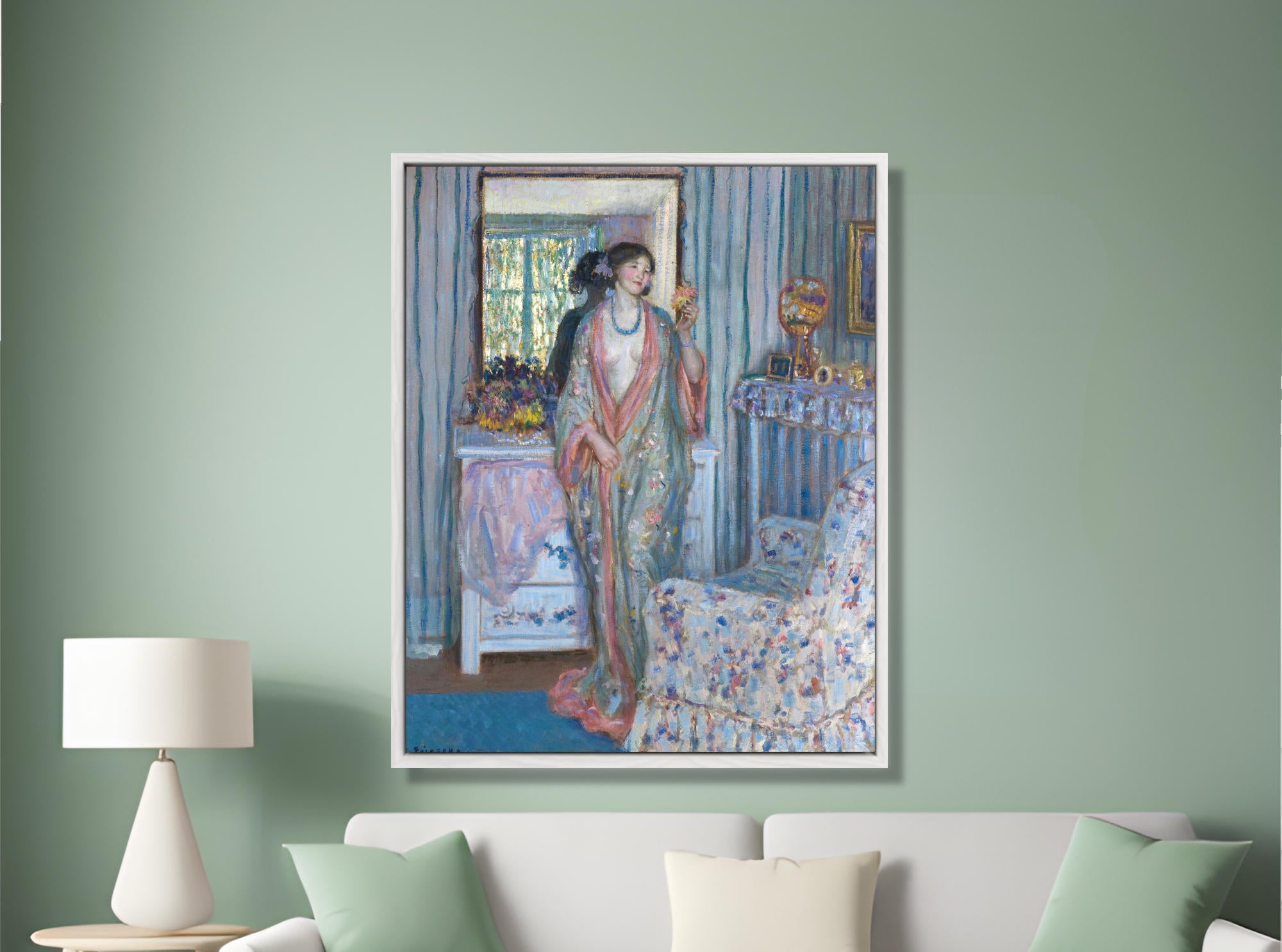 Frederick Carl Frieseke Prints, The Robe (1915)