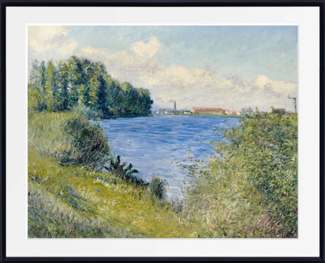 Gustave Caillebotte Fine Art Print : The Seine at Argenteuil