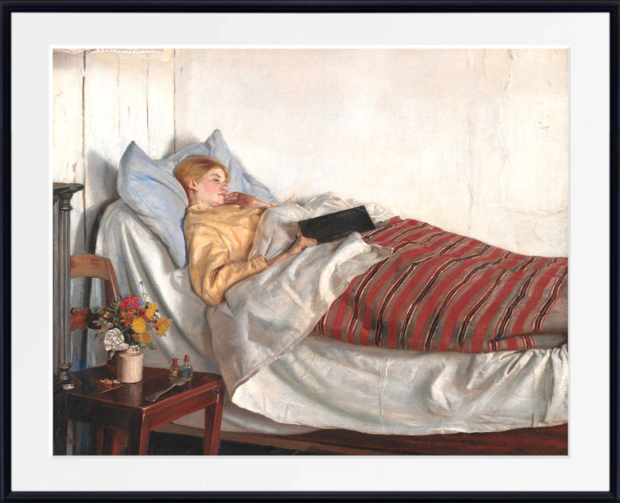 Michael Ancher Fine Art Print, The Sick Girl