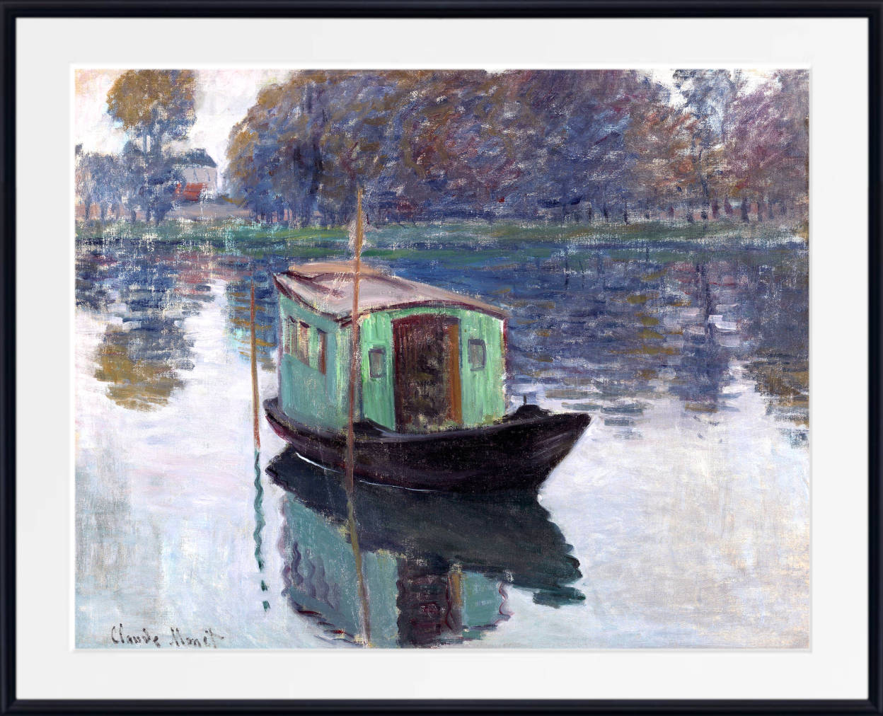 Claude Monet Fine Art Print, The Studio Boat