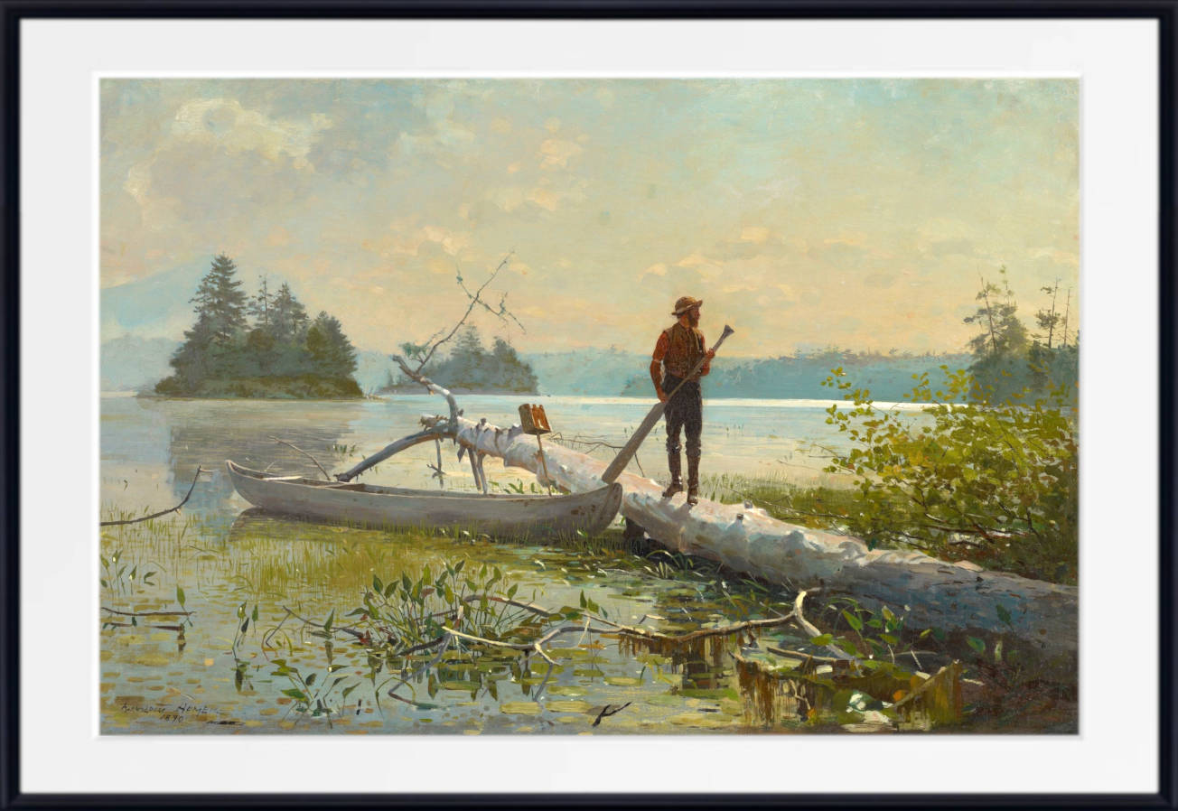 Winslow Homer Fine Art Print :  The Trapper