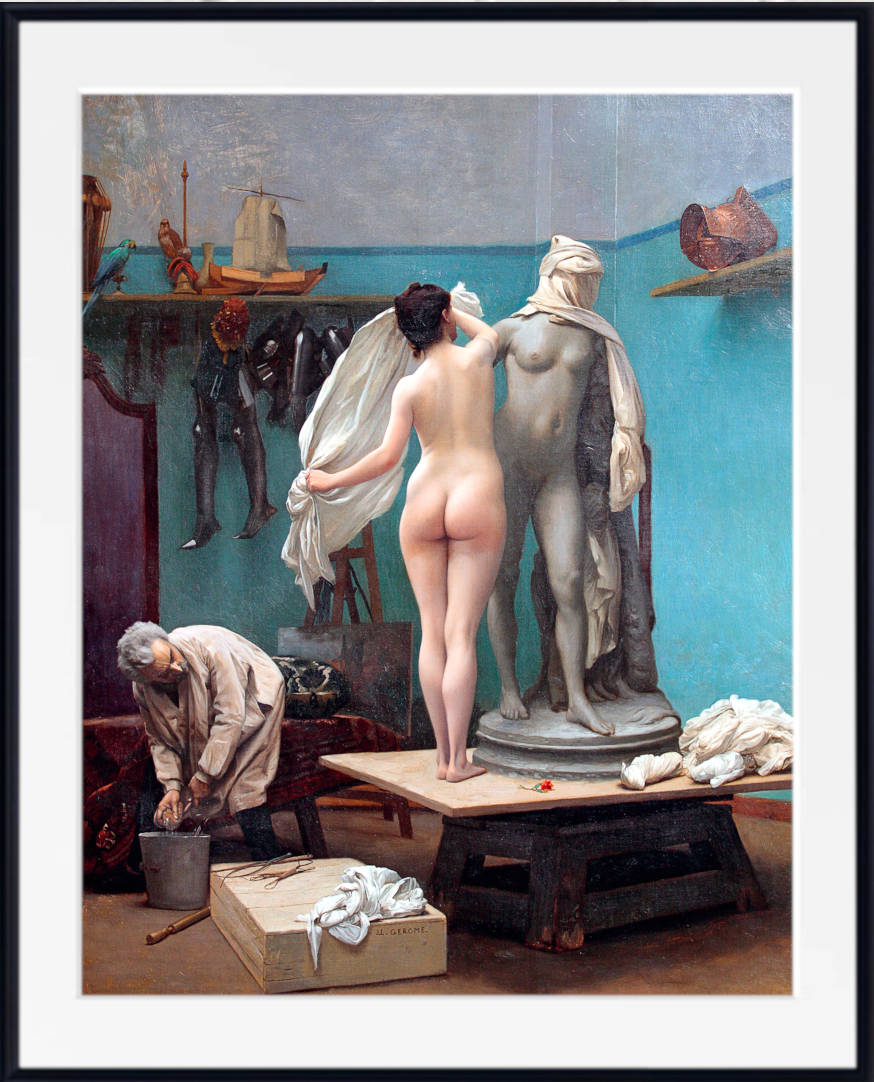 Jean-Léon Gérôme Fine Art Print : The end of the pose