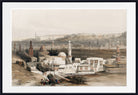 The gate of Citzenib looking towards the desert of Suez Cairo, David Roberts Fine Art Print