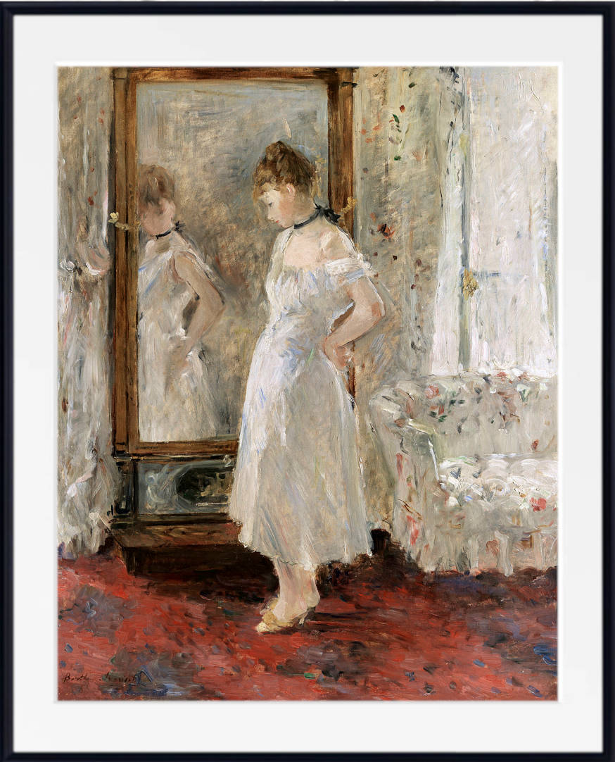 Berthe Morisot, French Fine Art Print : The psyche mirror