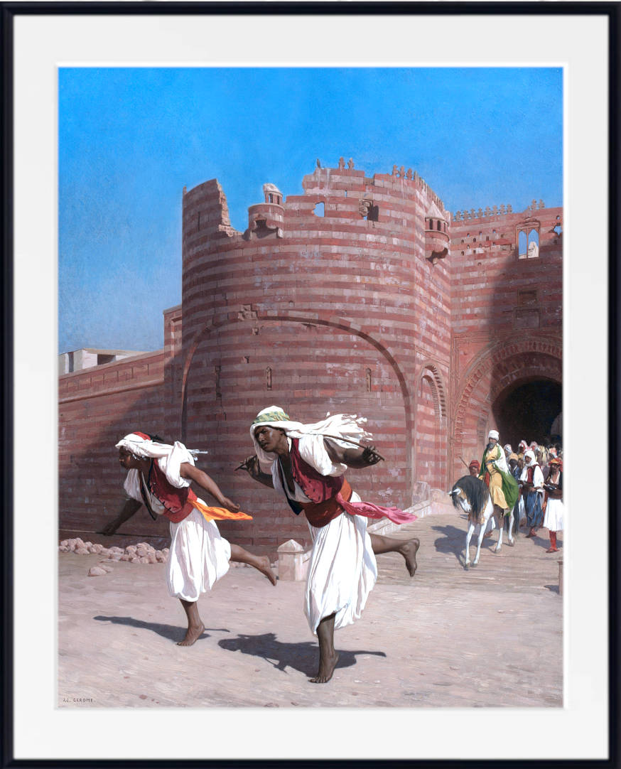 Jean-Léon Gérôme Fine Art Print : The runners of the Pasha