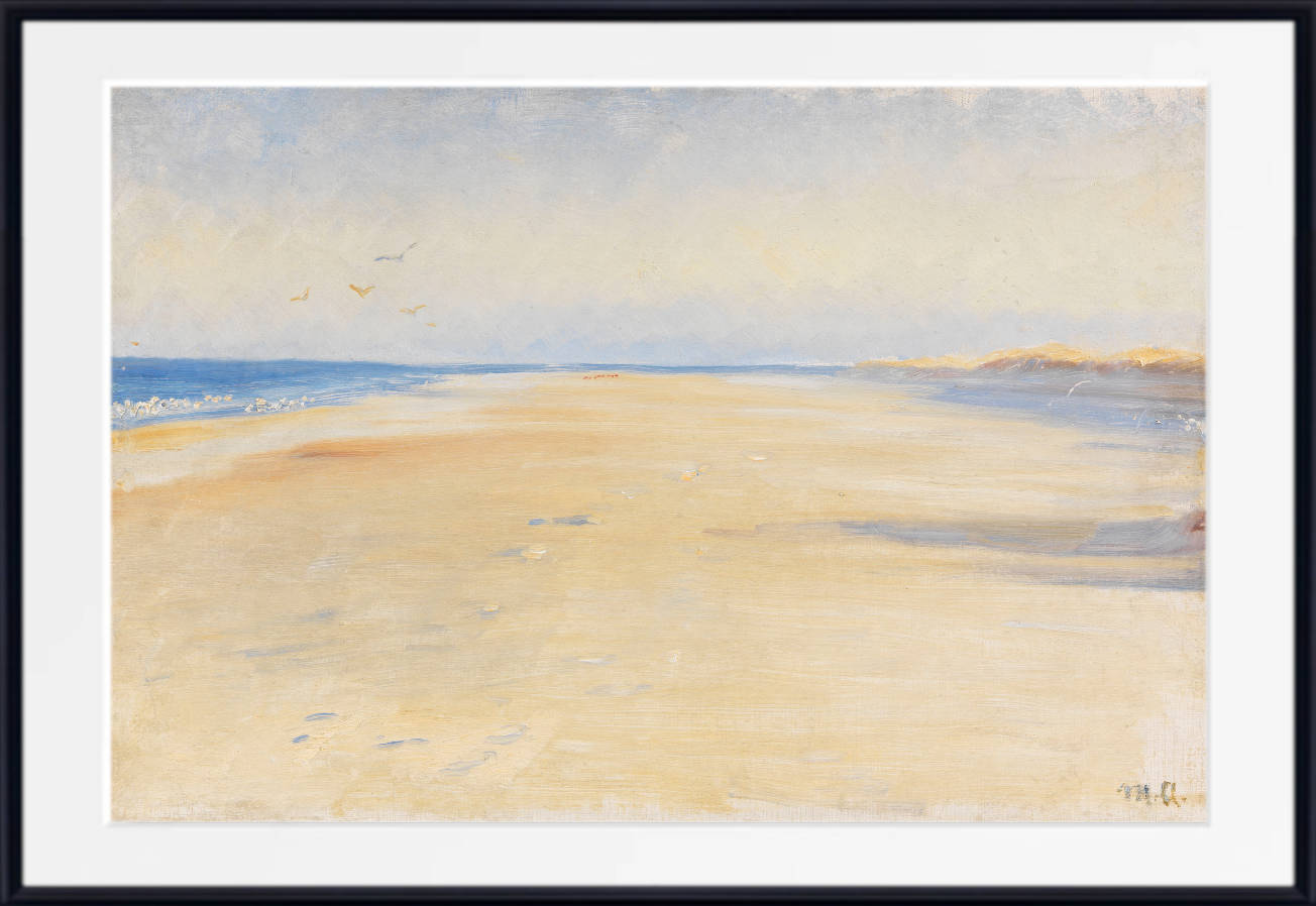 Michael Ancher Print, The beach at Skagen