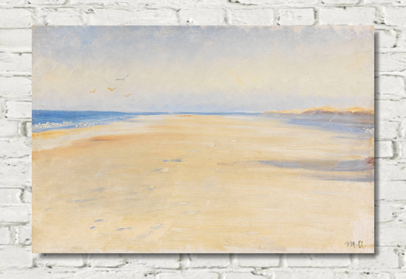 Michael Ancher Print, The beach at Skagen