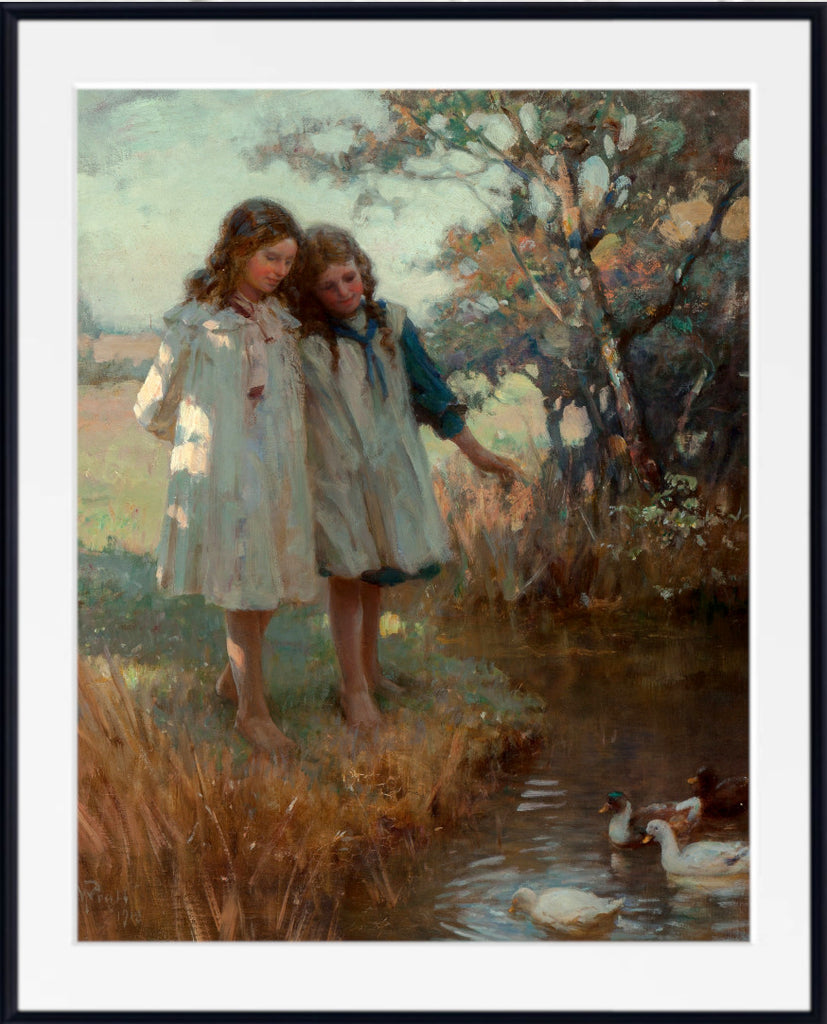 The duck pond (1918) by William Pratt