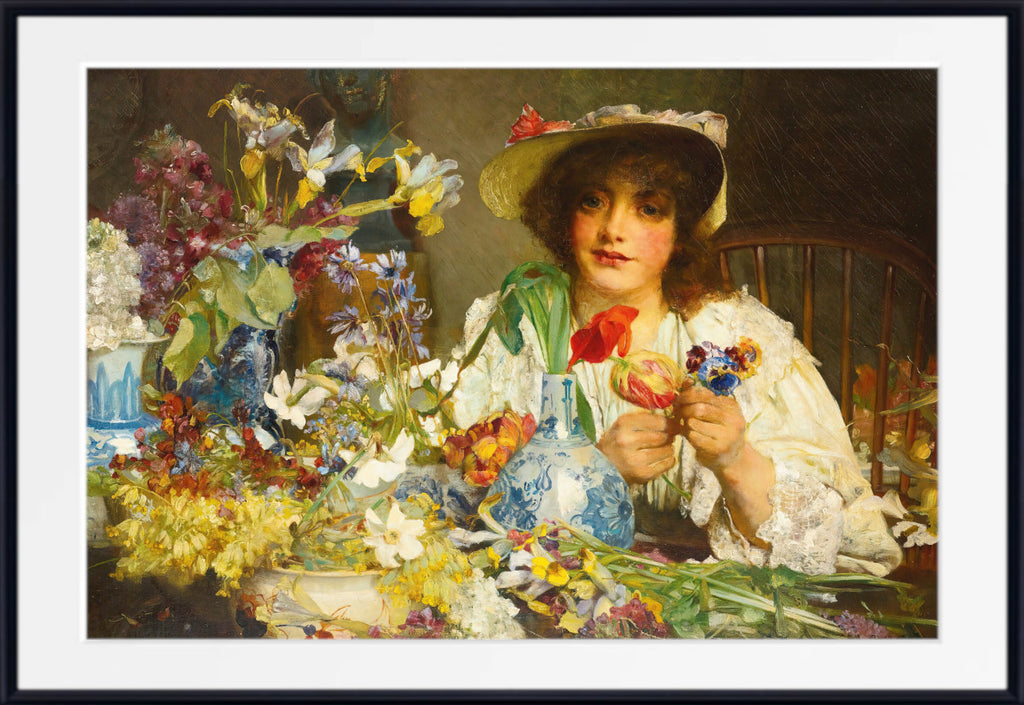 The florist (1893) by Edgar Bundy
