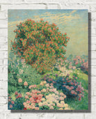 Emile Claus Print, The flower garden in may