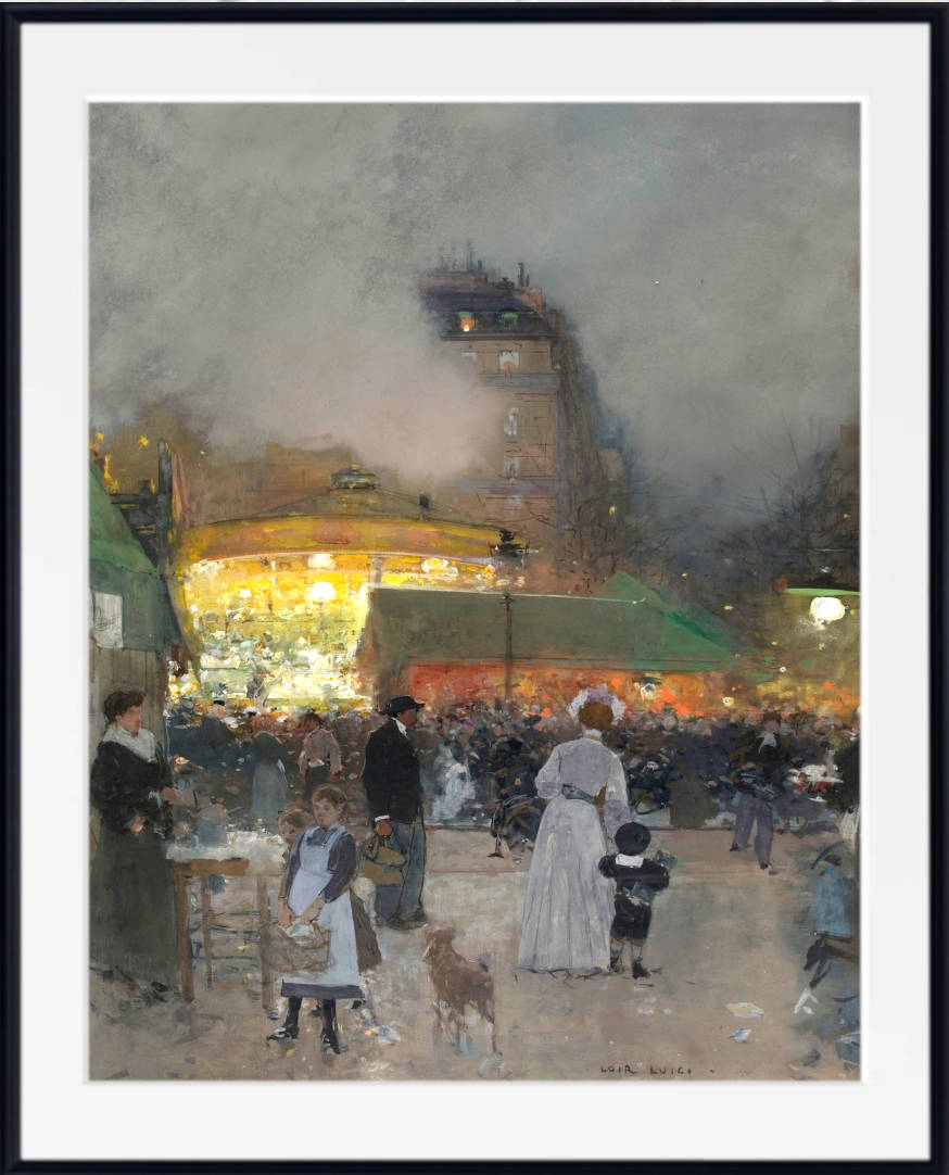 Luigi Loir Print: The Funfair, Paris