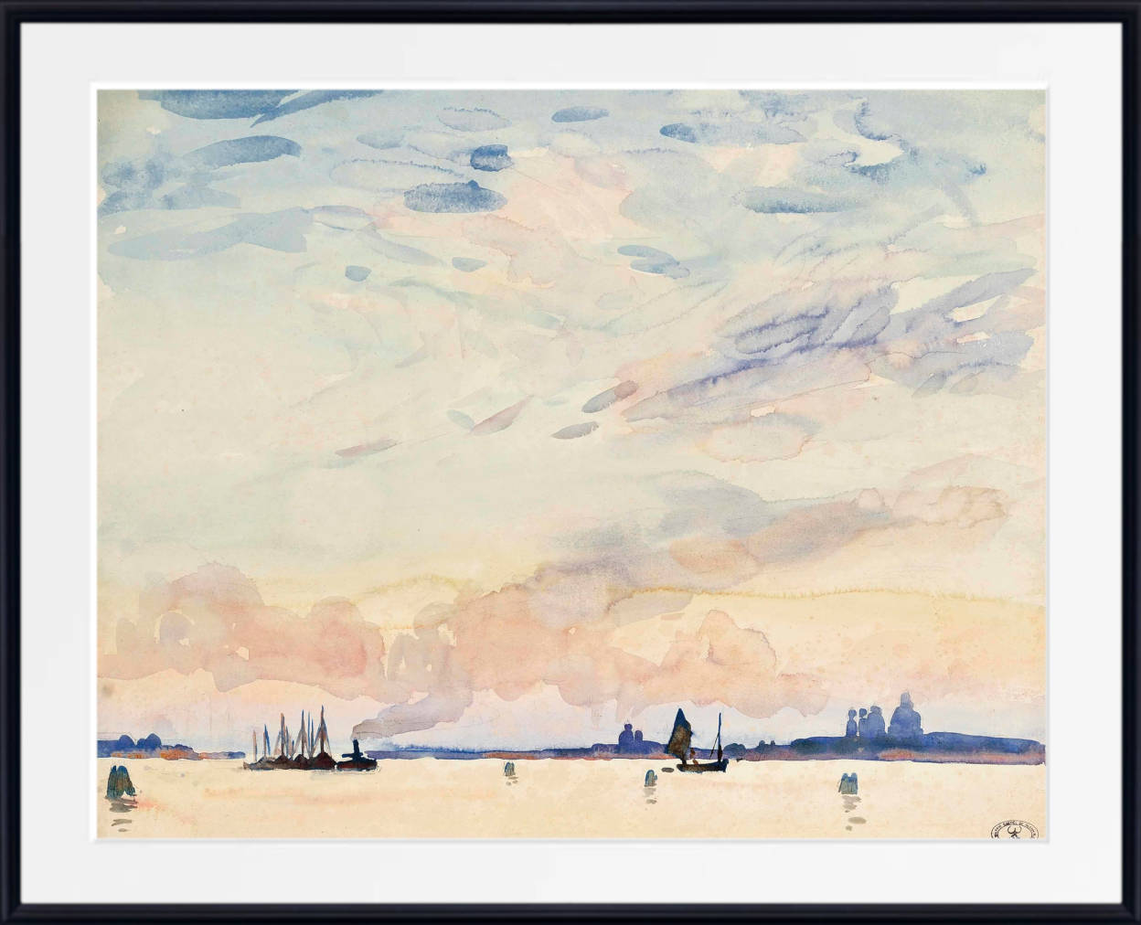 Wilfrid Gabriel de Glehn Print, The lagoon, Venice