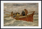 Michael Ancher Print, The lifeboat goes out