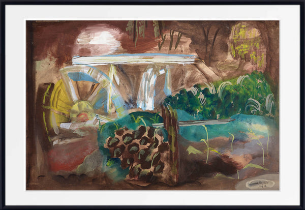 Frances Hodgkins Modernist Print, The millwheel (1942)
