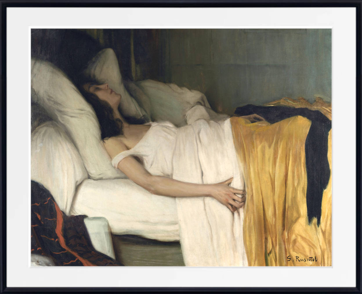 Santiago Rusinol Print, The morphine (1894)