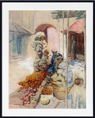 Frances Hodgkins Print, The orange sellers, Tangiers (1905)