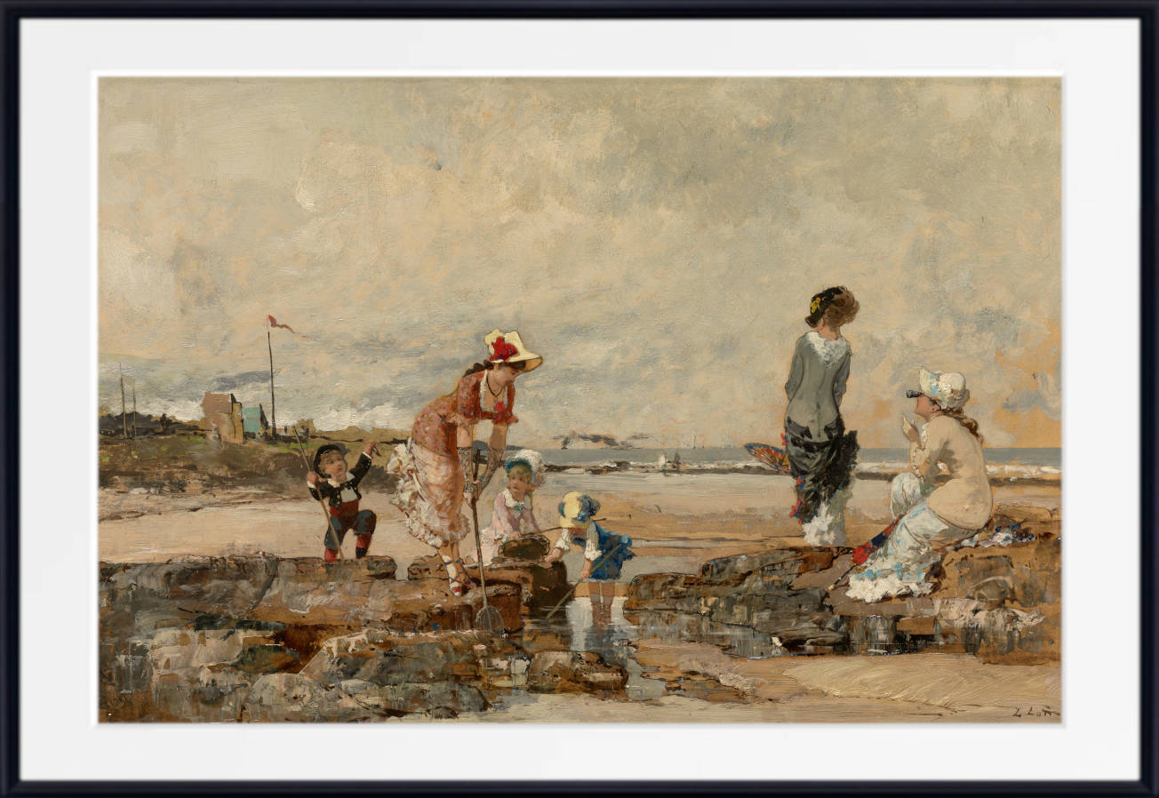 Luigi Loir Print: The seashore