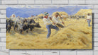 PS Krøyer Print, Threshing in the Abruzzi. Cività d’Antino (1890)