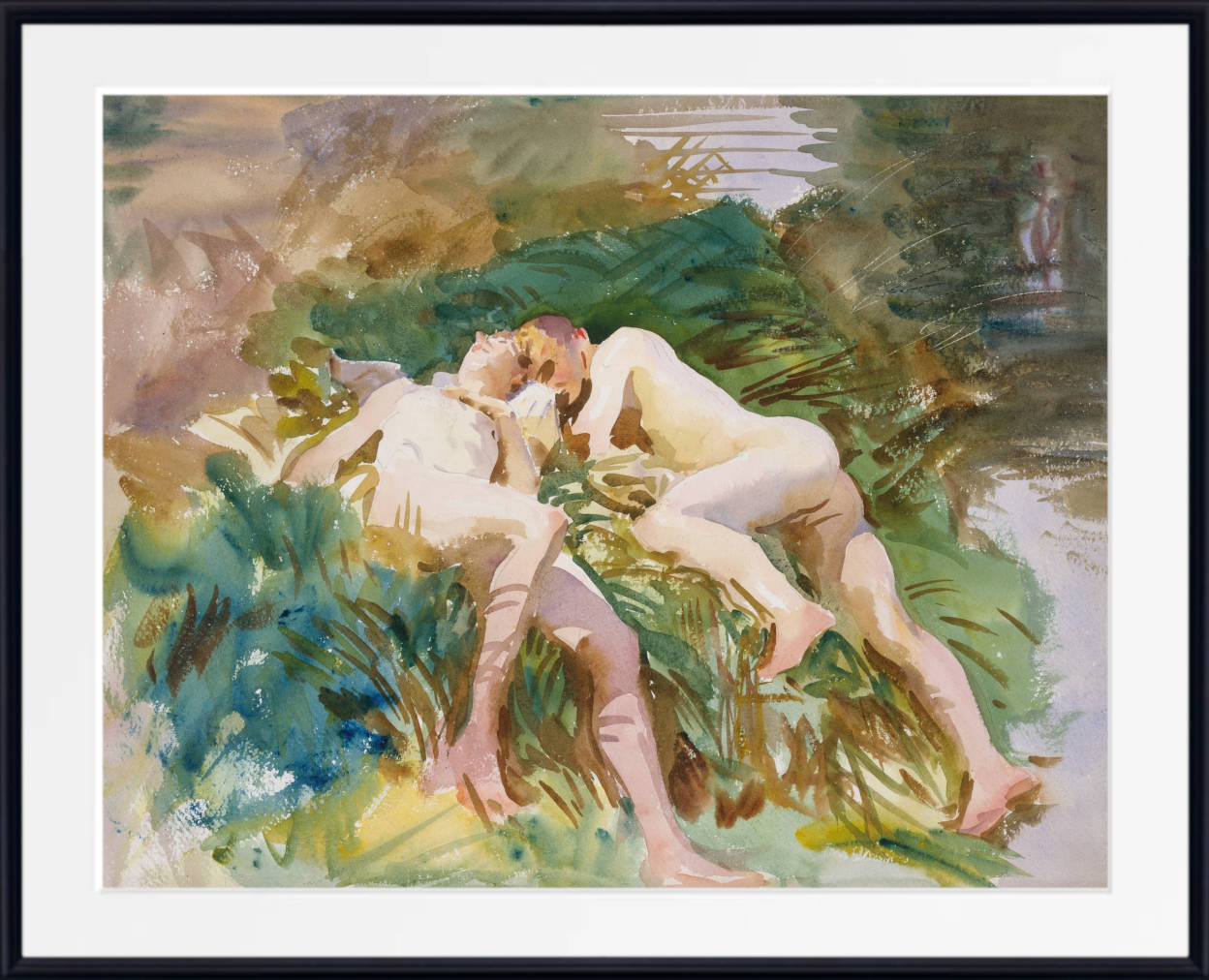 John Singer Sargent Print, Tommies Bathing (1918)