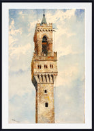 Cass Gilbert Print, Tower of Palazzo Vecchio, Florence, Italy (1880)