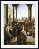 Carl Bloch Print, Turning Water to Wine (The Wedding at Cana)