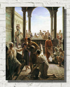 Carl Bloch Print, Turning Water to Wine (The Wedding at Cana)