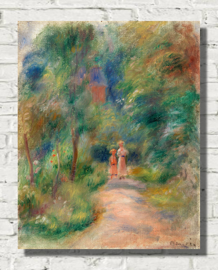 Renoir Print, Two Figures on a Path (c. 1906)