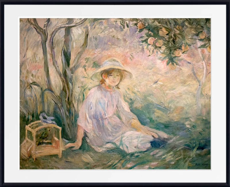 Under the Orange Tree by Berthe Morisot framed print