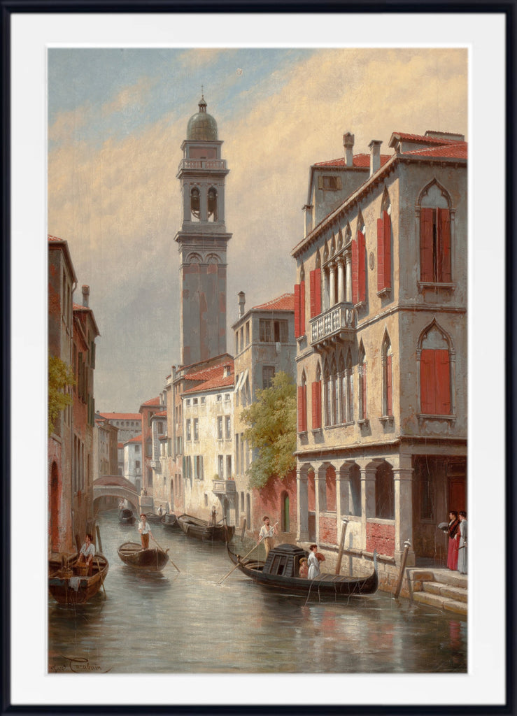 Jacques Carabain, Une Vue a Venise, San Giorgio dei Greci, Italie (1900)