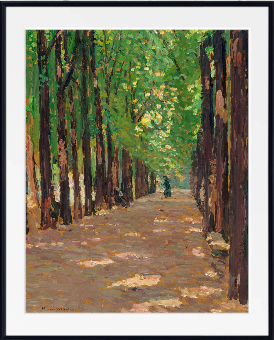 Henri Martin Print, An alley in the Park of the Palace of Versailles