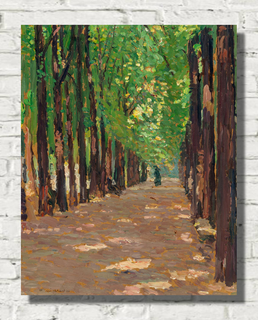 Henri Martin Print, An alley in the Park of the Palace of Versailles