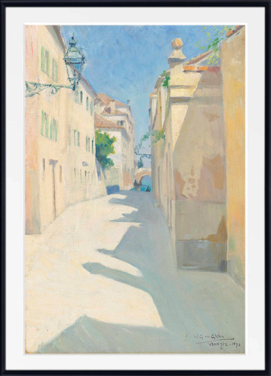 Wilfrid Gabriel de Glehn Print, An alley in Venice (1893)