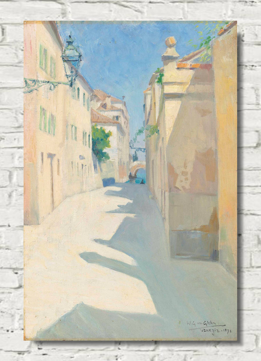 Wilfrid Gabriel de Glehn Print, An alley in Venice (1893)