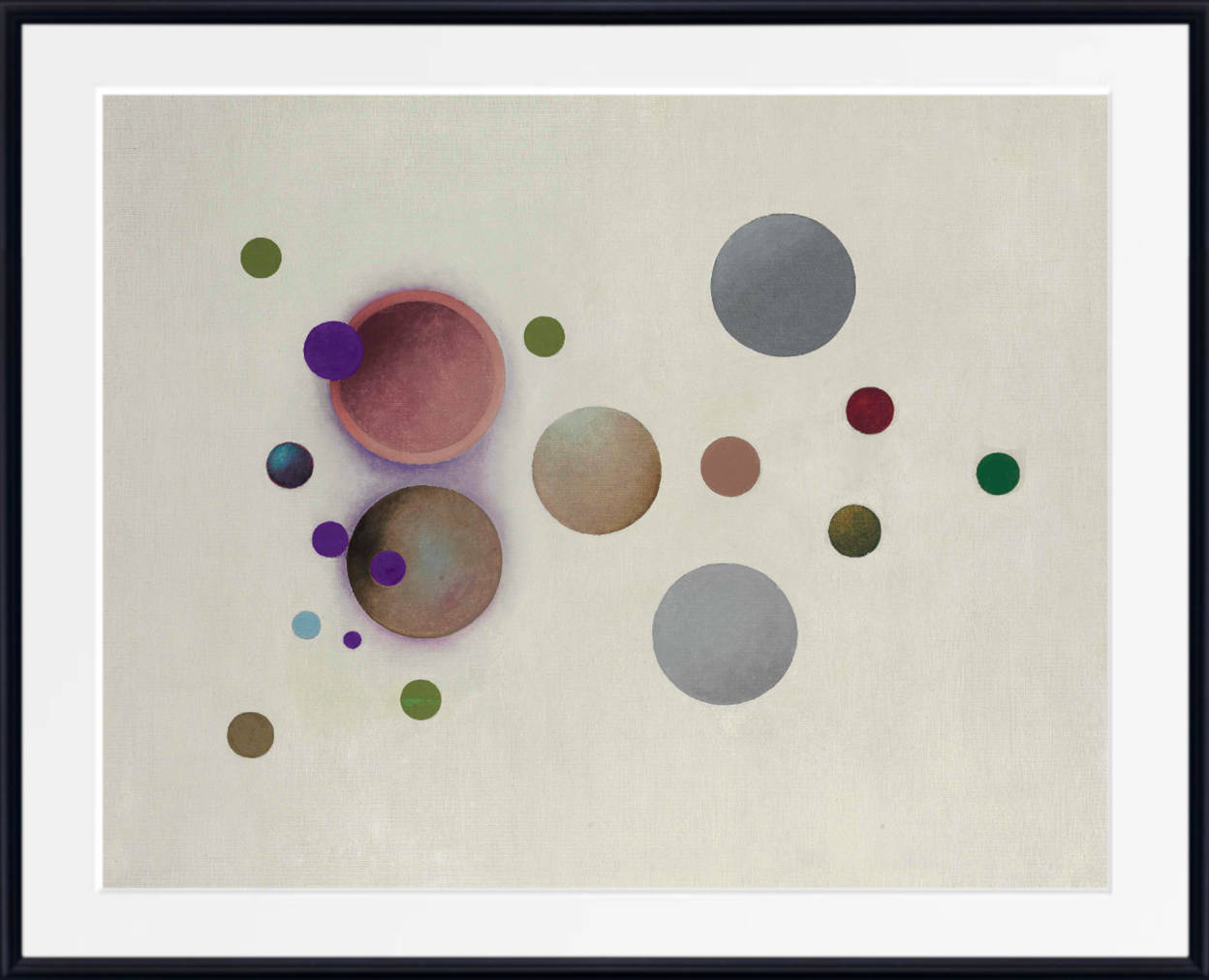 Rudolf Bauer Print, Untitled (Purple Accent Variation 2)