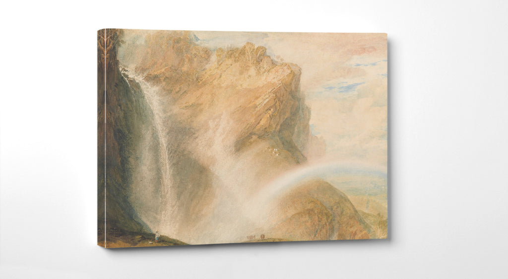 Upper Fall of the Reichenbach Rainbow, (1810) by William Turner